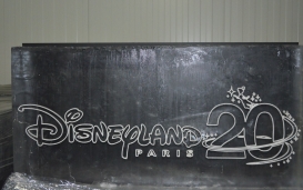 Etched logo